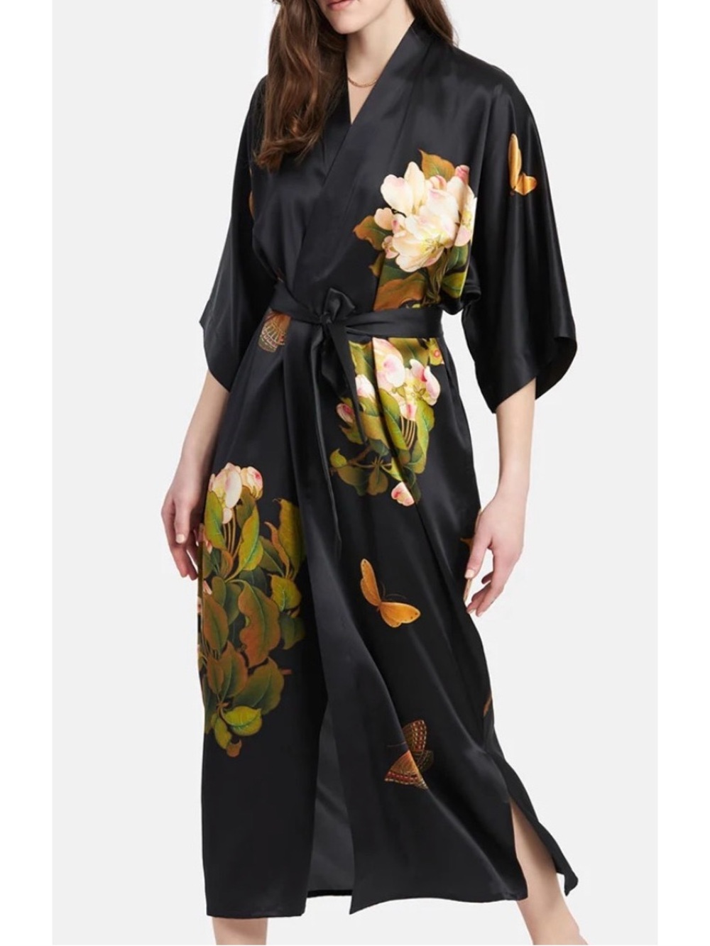 Kim + Ono Peony & Butterfly Robe